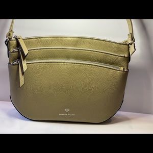 Nanette Lepore Triple Zip Crossbody Purse, Military Green